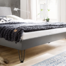 Kovová posteľ Ottawa, 140x200 cm, šedá - 6