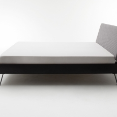 Kovová postel Ottawa, 140x200 cm, šedá - 9