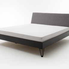Kovová postel Ottawa, 140x200 cm, šedá - 3