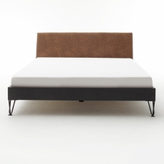 Kovová postel Ottawa, 160x200 cm, koňaková - 9