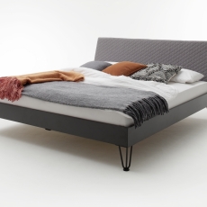 Kovová postel Ottawa, 160x200 cm, šedá - 1