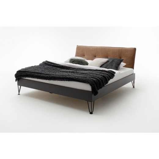 Kovová postel Oxford, 140x200 cm, koňaková - 1