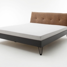 Kovová postel Oxford, 140x200 cm, koňaková - 3