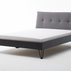 Kovová postel Oxford, 140x200 cm, šedá - 8