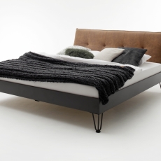 Kovová postel Oxford, 180x200 cm, koňaková - 1