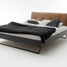 Kovová postel Preston, 140x200 cm, koňaková - 1