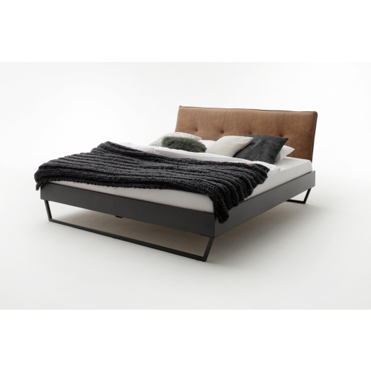 Kovová postel Preston, 160x200 cm, koňaková - 1