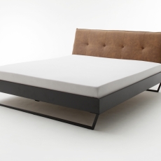 Kovová posteľ Preston, 160x200 cm, koňaková - 2