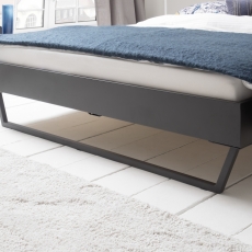 Kovová postel Preston, 180x200 cm, šedá - 2