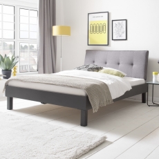 Kovová postel Sawana, 140x200 cm, šedá - 2