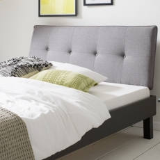 Kovová postel Sawana, 140x200 cm, šedá - 3