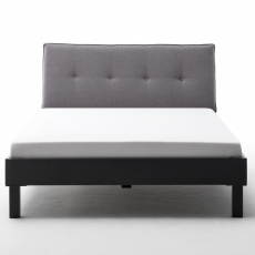 Kovová posteľ Sawana, 140x200 cm, šedá - 4