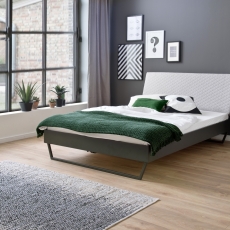 Kovová postel Vancouver, 140x200 cm, béžová - 7