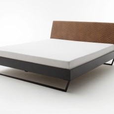 Kovová posteľ Vancouver, 140x200 cm, koňaková - 3