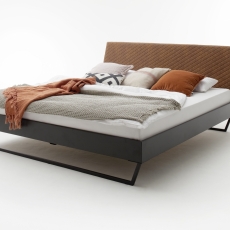 Kovová posteľ Vancouver, 140x200 cm, koňaková - 1