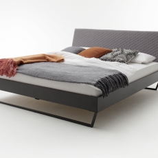 Kovová postel Vancouver, 160x200 cm, šedá - 1
