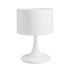 Kovová stolná lampa Tila, 37 cm, biela - 1