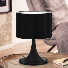 Kovová stolní lampa Tila, 37 cm, černá - 2