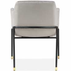 Kreslo Altena (Súprava 2 ks), zamat, sivá - 4