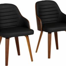 Křeslo Dusty (SET 2 ks), černá - 1