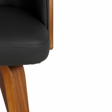 Křeslo Dusty (SET 2 ks), černá - 5