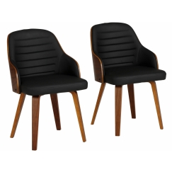 Kreslo Dusty (Súprava 2 ks), čierna