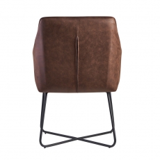 Kreslo Milly, textil, hnedá - 5