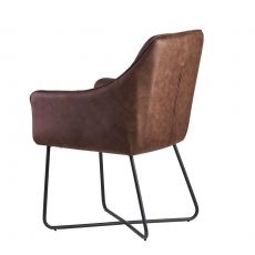 Kreslo Milly, textil, hnedá - 6