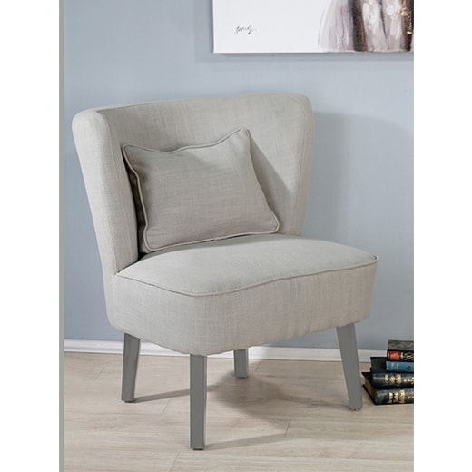 Křeslo s dřevěnými nohami a polštářem Easy - 1