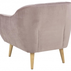 Kreslo s opierkami Darja, ružová - 3