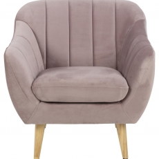 Kreslo s opierkami Darja, ružová - 2