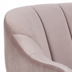 Kreslo s opierkami Darja, ružová - 4