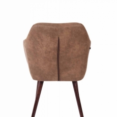 Kreslo s opierkami Zyda, hnedá - 5