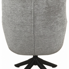 Křeslo s podnožkou Heather, světle šedá - 3