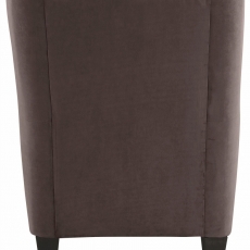 Křeslo s podnožkou Zhilen, hnědá - 4