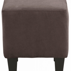 Křeslo s podnožkou Zhilen, hnědá - 7