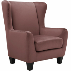 Křeslo Spicy, samet, růžová - 4