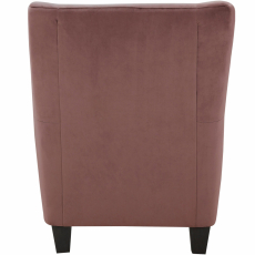 Křeslo Spicy, samet, růžová - 5