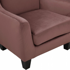 Křeslo Spicy, samet, růžová - 7