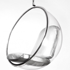 Křeslo závěsné Bubble, stříbrná - 1