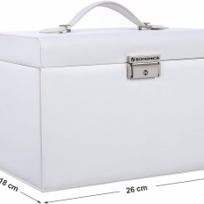 Kufrík na šperky Louis, 26 cm, biela - 7