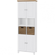 Kúpeľňová skrinka Amigo II., 175 cm, biela - 4