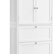 Kúpeľňová skrinka Cascade, 110 cm, biela - 1