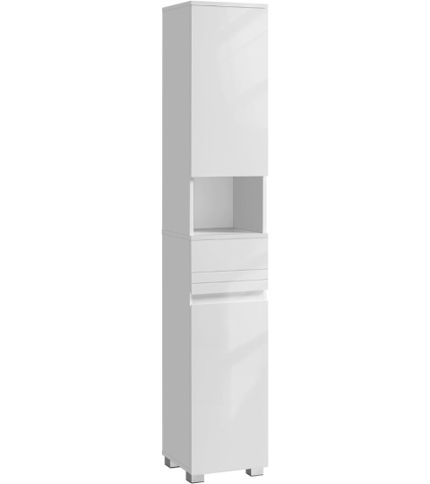 Kúpeľňová skrinka Cerberus, 170 cm, biela