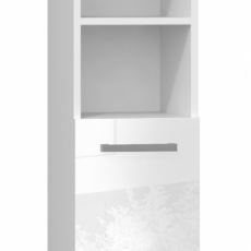 Kúpeľňová skrinka Marbela, 183 cm, biela lesk - 1