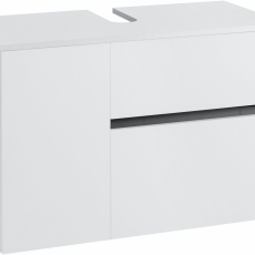 Kúpeľňová umývadlová skrinka Sink, 80 cm, biela / antracitová - 1