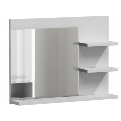 Kúpeľňové zrkadlo Lumo L3, 60 cm, biela
