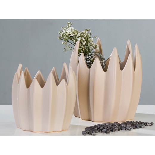 Květináč keramický Zack, 15 cm šedá - 1