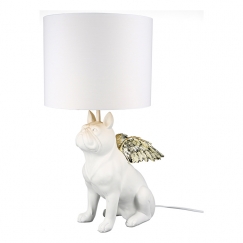 Lampa Bulli, 55 cm, biela / zlatá