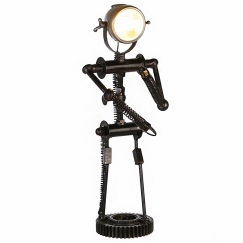 Lampa Robot, 82 cm, černá
